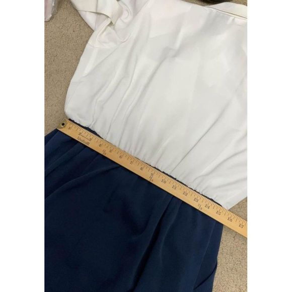 𝅺SZ 14 Liz Petites air hostess style dress up role play outfit blue white - Picture 9 of 9